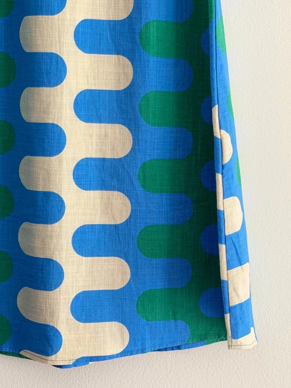 Mr Zimi Margot Mini Dress In Kyma Australian Brand Cotton Vibrant Print Blue